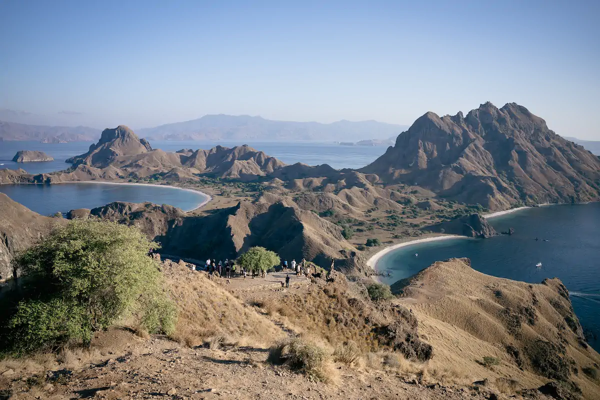 secondary scenic view point scene during the Padar Island trekking on a komodo full day tour